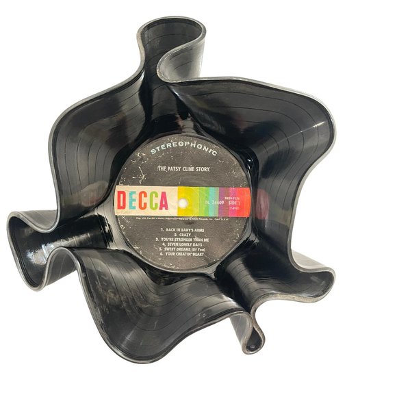 Vintage Vinyl Record Bowls 1963-73, Set of 3 - Picture 4 of 5